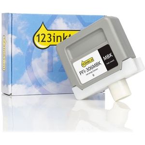 Canon PFI-306MBK inktcartridge mat zwart (123inkt huismerk)