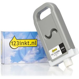 Canon PFI-703MBK inktcartridge mat zwart hoge capaciteit (123inkt huismerk)