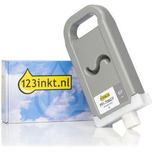 Canon PFI-706GY inktcartridge grijs hoge capaciteit (123inkt huismerk)