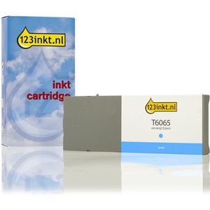 Epson T6065 inktcartridge licht cyaan hoge capaciteit (123inkt huismerk)