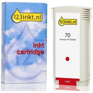 123inkt huismerk vervangt HP 70 (C9456A) inktcartridge rood
