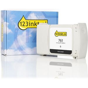 123inkt - Huismerk - Inktcartridge - Mat Zwart - Vervangt HP 761 (CM991A) - Inhoud 400 ml
