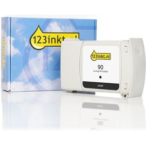 123inkt - Huismerk - Inktcartridge - Zwart - Vervangt HP 90 (C5058A) - Inhoud 400 ml