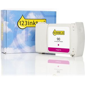 123inkt - Huismerk - Inktcartridge - Magenta - Vervangt HP 90 (C5062A) - Inhoud 225 ml