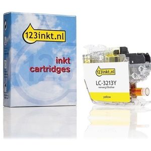 123inkt huismerk vervangt Brother LC-3213Y inktcartridge geel hoge capaciteit