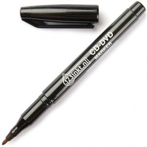 123inkt cd/dvd pen zwart