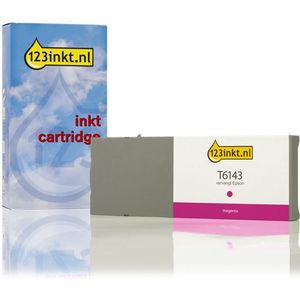 Epson T6143 inktcartridge magenta hoge capaciteit (123inkt huismerk)