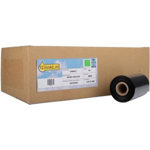 123inkt huismerk vervangt Zebra 2300 wax ribbon (02300GT11030) 110 mm x 300 m (15 ribbons)