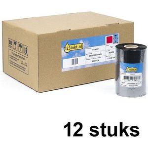 123inkt huismerk vervangt Zebra 5095 hars ribbon (05095BK11045) 110 mm x 450 m (12 ribbons)