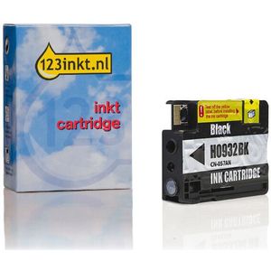 123inkt - Huismerk - Inktcartridge - Zwart - Vervangt HP 932 - Inhoud 40 ml