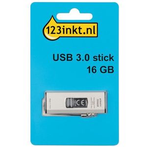 123inkt - USB 3.0-stick - 16GB - Zwart - Schuiffunctie