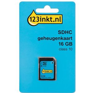 123inkt - SDHC Geheugenkaart - 16GB - Class 10