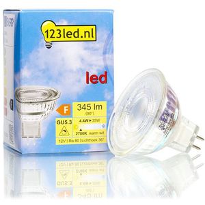 123led GU5.3 LED spot | 2700K | Dimbaar | 4.4W (35W)