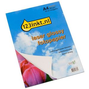 123inkt - Fotopapier - A4 - Glossy - 160 g/m² - 50 Vellen