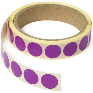 123inkt markeringspunten Ø 18 mm lila (1000 etiketten op rol)