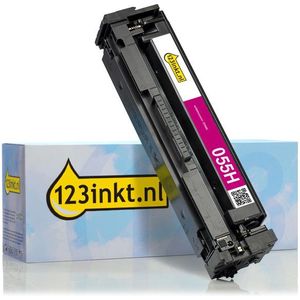 Canon 055H M toner magenta hoge capaciteit (123inkt huismerk)