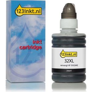 123inkt - Inktfles - Zwart - Vervangt HP 32XL - 135 ml