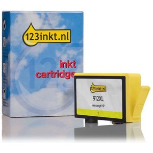 123inkt - HP 912XL - Inktcartridge - Geel - Hoge Capaciteit - 10,5 ml