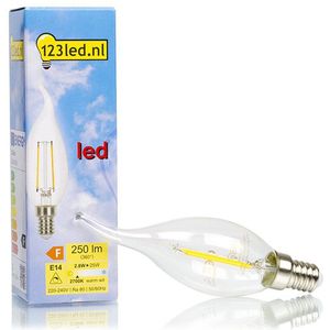 123led LED lamp E14 | Sierkaars | Filament | Helder | 2700K | Dimbaar | 2.8W (25W)