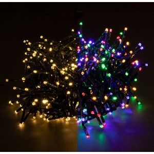 Clusterverlichting 6 meter | multicolor & warm wit | 384 lampjes