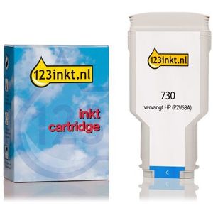 123inkt huismerk vervangt HP 730 (P2V68A) inktcartridge cyaan hoge capaciteit