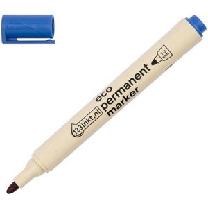 123inkt eco permanent marker blauw (1 - 3 mm rond)