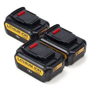 Startset: 3x DeWalt DCB184 XR Li-ion accu's (18 V, 5.0 Ah, 123accu huismerk)