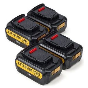 123accu - DCB184 XR - Li-ion Accu - 18 V - 5.0 Ah - 4 Stuks