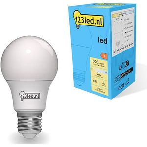123led LED lamp E27 | Peer A60 | Mat | 4000K | 8W (60W)