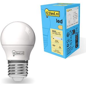 123led LED lamp E27 | Kogel G45 | Mat | 2700K | 6.5W (60W)