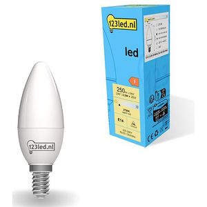 123led - E14 - Led-lamp - Mat - 2700K - 2.5W (25W)
