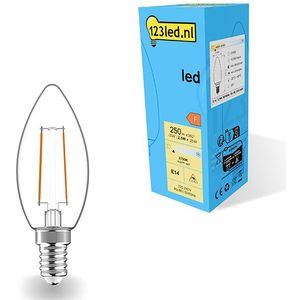 123led LED lamp E14 | Kaars C35 | Filament | 2700K | 2.5W (25W)