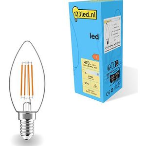 123led E14 - Filament Led-lamp - Dimbaar - 4.5W (40W) - Warm Wit Licht