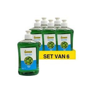 6x Afwasmiddel green sensation 500 ml (123schoon huismerk)