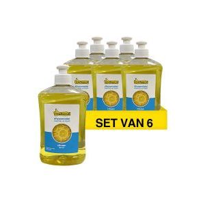 6x Afwasmiddel yellow sensation 500 ml (123schoon huismerk)