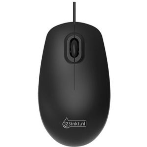 123inkt - MC100 - Muis met Kabel - Zwart - Ergonomisch Ontwerp