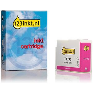 Epson T47A3 inktcartridge vivid magenta (123inkt huismerk)