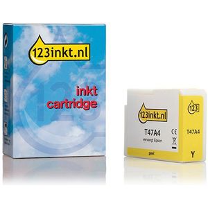 Epson T47A4 inktcartridge geel (123inkt huismerk)