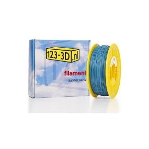 123-3D Flexibel filament Blauw 1,75 mm TPE 43D 0,75 kg (Jupiter serie)