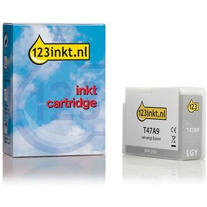 Epson T47A9 inktcartridge licht grijs (123inkt huismerk)
