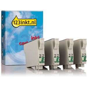 Inktpatroon Epson aanbieding: 604XL serie zwart + 3 kleuren (123inkt huismerk)