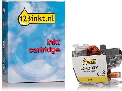 Sneltoner - LC-421XLY - Inkt Cartridge - Geel - 7.5 ml