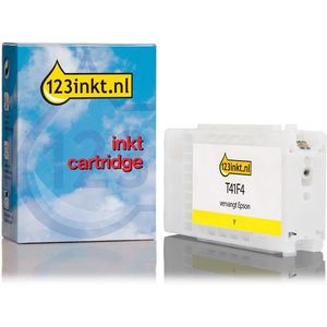 Epson T41F4 inktcartridge geel hoge capaciteit (123inkt huismerk)