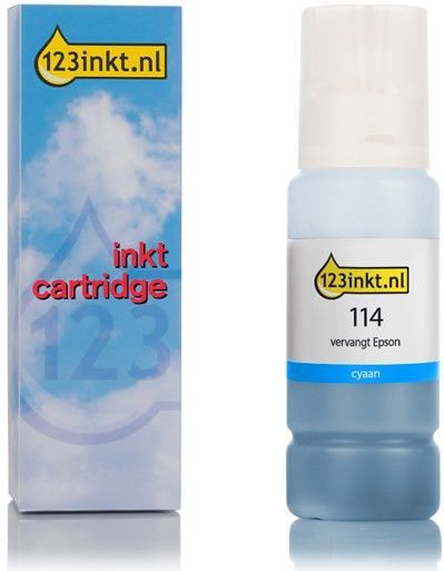 123inkt - Inktfles - Cyaan - 70 ml