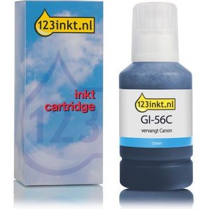 Canon GI-56C inktfles cyaan (123inkt huismerk)