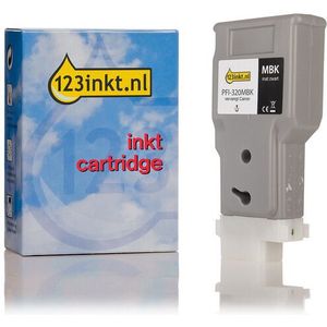 Canon PFI-320MBK inktcartridge mat zwart hoge capaciteit (123inkt huismerk)