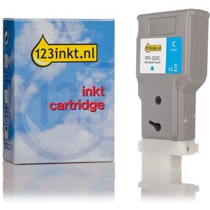 Canon PFI-320C inktcartridge cyaan hoge capaciteit (123inkt huismerk)