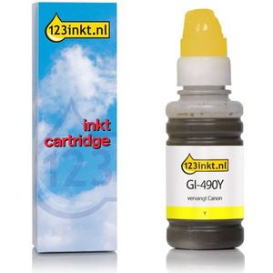 Canon GI-490Y inkttank geel (123inkt huismerk)
