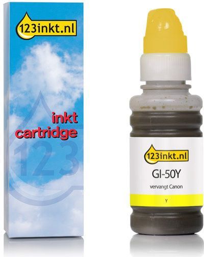 Inktfles - Geel - 70 ml - Geschikt voor Canon PIXMA G5050, G6050, G7050