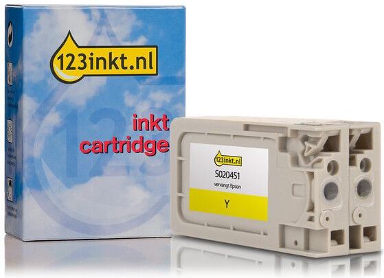 Epson - S020451 Inktcartridge - Geel - 34ml - 123inkt Huismerk